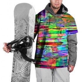 Накидка на куртку 3D с принтом Abstraction colorline в Курске, 100% полиэстер |  | Тематика изображения на принте: glitch | глитч | глич | разноцветный | яркий