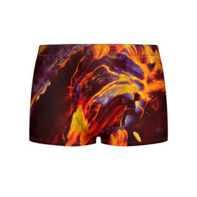 Мужские трусы 3D с принтом Fire в Курске, 50% хлопок, 50% полиэстер | классическая посадка, на поясе мягкая тканевая резинка | abstract | color | colourful | абстракция | жара | лето | огонь | пламя | цвет | цветастый | цветной