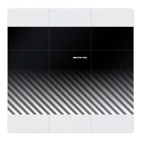 Магнитный плакат 3Х3 с принтом AMG в Курске, Полимерный материал с магнитным слоем | 9 деталей размером 9*9 см | mercedes | марка | машины | мерседес