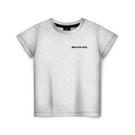 Детская футболка 3D с принтом AMG CARBON в Курске, 100% гипоаллергенный полиэфир | прямой крой, круглый вырез горловины, длина до линии бедер, чуть спущенное плечо, ткань немного тянется | amg | mercedes | марка | машины | мерседес