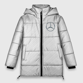 Женская зимняя куртка 3D с принтом MERCEDES BENZ CARBON в Курске, верх — 100% полиэстер; подкладка — 100% полиэстер; утеплитель — 100% полиэстер | длина ниже бедра, силуэт Оверсайз. Есть воротник-стойка, отстегивающийся капюшон и ветрозащитная планка. 

Боковые карманы с листочкой на кнопках и внутренний карман на молнии | amg | mercedes | марка | машины | мерседес
