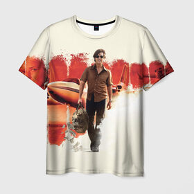 Мужская футболка 3D с принтом Том Круз в Курске, 100% полиэфир | прямой крой, круглый вырез горловины, длина до линии бедер | american made | tom cruise | сделано в америке
