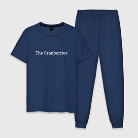 Мужская пижама хлопок с принтом The Cranberries в Курске, 100% хлопок | брюки и футболка прямого кроя, без карманов, на брюках мягкая резинка на поясе и по низу штанин
 | dolores oriordan | the cranberries