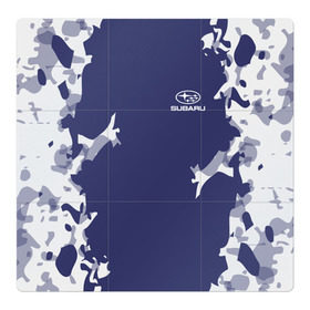 Магнитный плакат 3Х3 с принтом SUBARU SPORT в Курске, Полимерный материал с магнитным слоем | 9 деталей размером 9*9 см | subaru | автомобильные | машины | субару