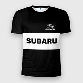 Мужская футболка 3D спортивная с принтом SUBARU SPORT в Курске, 100% полиэстер с улучшенными характеристиками | приталенный силуэт, круглая горловина, широкие плечи, сужается к линии бедра | Тематика изображения на принте: subaru | автомобильные | машины | субару