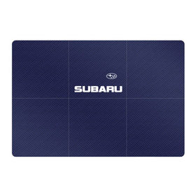 Магнитный плакат 3Х2 с принтом SUBARU CARBON в Курске, Полимерный материал с магнитным слоем | 6 деталей размером 9*9 см | subaru | автомобильные | машины | субару