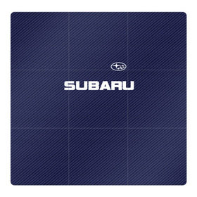 Магнитный плакат 3Х3 с принтом SUBARU CARBON в Курске, Полимерный материал с магнитным слоем | 9 деталей размером 9*9 см | subaru | автомобильные | машины | субару