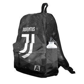 Рюкзак 3D с принтом Juventus Cosmos в Курске, 100% полиэстер | лямки с регулируемой длиной, сверху петелька, чтобы рюкзак можно было повесить на вешалку. Основное отделение закрывается на молнию, как и внешний карман. Внутри два дополнительных кармана, один из которых закрывается на молнию. По бокам два дополнительных кармашка | football | italia | juve | juventus | logo | sport | арт | италия | лига | лого | спорт | текстура | фк | футбол | футбольный клуб | эмблема | ювентус