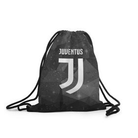 Рюкзак-мешок 3D с принтом Juventus Cosmos в Курске, 100% полиэстер | плотность ткани — 200 г/м2, размер — 35 х 45 см; лямки — толстые шнурки, застежка на шнуровке, без карманов и подкладки | football | italia | juve | juventus | logo | sport | арт | италия | лига | лого | спорт | текстура | фк | футбол | футбольный клуб | эмблема | ювентус