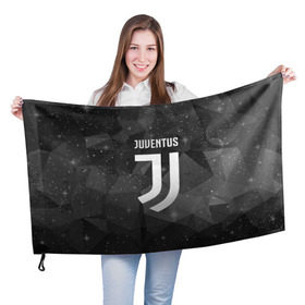 Флаг 3D с принтом Juventus Cosmos в Курске, 100% полиэстер | плотность ткани — 95 г/м2, размер — 67 х 109 см. Принт наносится с одной стороны | football | italia | juve | juventus | logo | sport | арт | италия | лига | лого | спорт | текстура | фк | футбол | футбольный клуб | эмблема | ювентус
