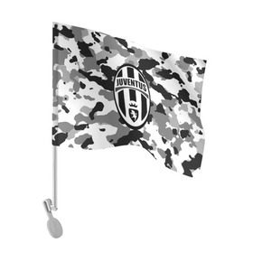 Флаг для автомобиля с принтом FC Juventus Camouflage в Курске, 100% полиэстер | Размер: 30*21 см | football | italia | juve | juventus | logo | sport | арт | италия | лига | лого | спорт | текстура | фк | футбол | футбольный клуб | эмблема | ювентус