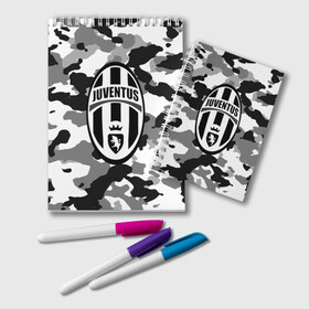 Блокнот с принтом FC Juventus Camouflage в Курске, 100% бумага | 48 листов, плотность листов — 60 г/м2, плотность картонной обложки — 250 г/м2. Листы скреплены удобной пружинной спиралью. Цвет линий — светло-серый
 | football | italia | juve | juventus | logo | sport | арт | италия | лига | лого | спорт | текстура | фк | футбол | футбольный клуб | эмблема | ювентус