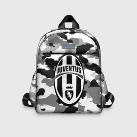 Детский рюкзак 3D с принтом FC Juventus Camouflage в Курске, 100% полиэстер | лямки с регулируемой длиной, сверху петелька, чтобы рюкзак можно было повесить на вешалку. Основное отделение закрывается на молнию, как и внешний карман. Внутри дополнительный карман. По бокам два дополнительных кармашка | Тематика изображения на принте: football | italia | juve | juventus | logo | sport | арт | италия | лига | лого | спорт | текстура | фк | футбол | футбольный клуб | эмблема | ювентус