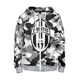 Детская толстовка 3D на молнии с принтом FC Juventus Camouflage в Курске, 100% полиэстер |  манжеты и пояс оформлены широкой мягкой резинкой, двухслойный капюшон со шнурком для регулировки, спереди карманы и застежка-молния
 | Тематика изображения на принте: football | italia | juve | juventus | logo | sport | арт | италия | лига | лого | спорт | текстура | фк | футбол | футбольный клуб | эмблема | ювентус