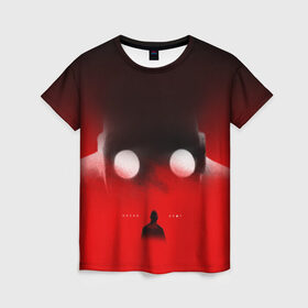 Женская футболка 3D с принтом Хаски Крот в Курске, 100% полиэфир ( синтетическое хлопкоподобное полотно) | прямой крой, круглый вырез горловины, длина до линии бедер | rap | дмитрий кузнецов | рэп | рэпер | хаски