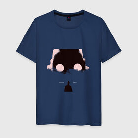 Мужская футболка хлопок с принтом Крот в Курске, 100% хлопок | прямой крой, круглый вырез горловины, длина до линии бедер, слегка спущенное плечо. | rap | дмитрий кузнецов | рэп | рэпер | хаски
