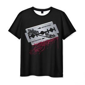 Мужская футболка 3D с принтом Judas Priest в Курске, 100% полиэфир | прямой крой, круглый вырез горловины, длина до линии бедер | group | hard | havy | judas | metal | priest | rock | speed | группа | джудас | метал | музыка | о.м.с.к. | прайст | рок | тяжелый | хард | хэви
