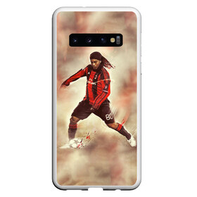 Чехол для Samsung Galaxy S10 с принтом Ronaldinho в Курске, Силикон | Область печати: задняя сторона чехла, без боковых панелей | ronaldinho | роналдиньо | роналдинью | рональдиньо