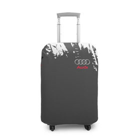 Чехол для чемодана 3D с принтом AUDI SPORT в Курске, 86% полиэфир, 14% спандекс | двустороннее нанесение принта, прорези для ручек и колес | audi | ауди | марка | машины