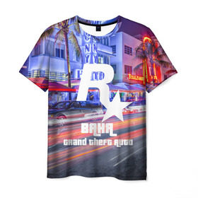 Мужская футболка 3D с принтом Ваня в стиле GTA в Курске, 100% полиэфир | прямой крой, круглый вырез горловины, длина до линии бедер | game | grand theft auto v | gta 5 | gta online | gta v | ваня | город | иван | игры | имена