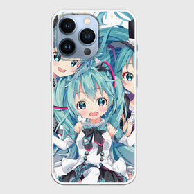 Чехол для iPhone 13 Pro с принтом Miku множество в Курске,  |  | anime | hatsune miku | vocaloid | аниме | вокалоид | мику хатсуне