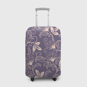 Чехол для чемодана 3D с принтом Естественный стиль в Курске, 86% полиэфир, 14% спандекс | двустороннее нанесение принта, прорези для ручек и колес | абстракция | нежность | романтика | цветы