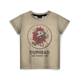 Детская футболка 3D с принтом Cuphead в Курске, 100% гипоаллергенный полиэфир | прямой крой, круглый вырез горловины, длина до линии бедер, чуть спущенное плечо, ткань немного тянется | cuphead | капхед | компьтерная игра