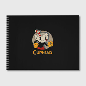 Альбом для рисования с принтом Cuphead в Курске, 100% бумага
 | матовая бумага, плотность 200 мг. | cuphead | капхед | компьтерная игра