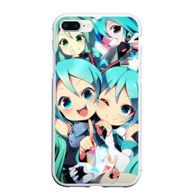 Чехол для iPhone 7Plus/8 Plus матовый с принтом Vocaloid в Курске, Силикон | Область печати: задняя сторона чехла, без боковых панелей | anime | hatsune miku | vocaloid | аниме | вокалоид | мику хатсуне