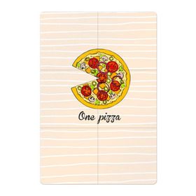 Магнитный плакат 2Х3 с принтом One love, One pizza в Курске, Полимерный материал с магнитным слоем | 6 деталей размером 9*9 см | Тематика изображения на принте: 14 февраля | love | pizza | valentine | любовь