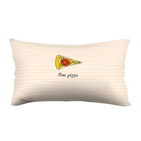 Подушка 3D антистресс с принтом One Love, One Pizza в Курске, наволочка — 100% полиэстер, наполнитель — вспененный полистирол | состоит из подушки и наволочки на молнии | 