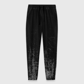 Мужские брюки 3D с принтом Black Grunge в Курске, 100% полиэстер | манжеты по низу, эластичный пояс регулируется шнурком, по бокам два кармана без застежек, внутренняя часть кармана из мелкой сетки | grunge | абстракция | гранж | черный