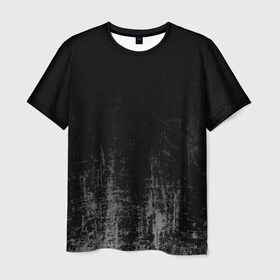 Мужская футболка 3D с принтом Black Grunge в Курске, 100% полиэфир | прямой крой, круглый вырез горловины, длина до линии бедер | grunge | абстракция | гранж | черный
