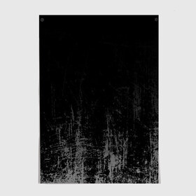 Постер с принтом Black Grunge в Курске, 100% бумага
 | бумага, плотность 150 мг. Матовая, но за счет высокого коэффициента гладкости имеет небольшой блеск и дает на свету блики, но в отличии от глянцевой бумаги не покрыта лаком | grunge | абстракция | гранж | черный