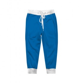 Детские брюки 3D с принтом Electric blue в Курске, 100% полиэстер | манжеты по низу, эластичный пояс регулируется шнурком, по бокам два кармана без застежек, внутренняя часть кармана из мелкой сетки | 