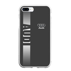 Чехол для iPhone 7Plus/8 Plus матовый с принтом AUDI SPORT в Курске, Силикон | Область печати: задняя сторона чехла, без боковых панелей | ауди | машины