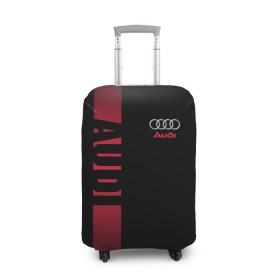 Чехол для чемодана 3D с принтом AUDI SPORT в Курске, 86% полиэфир, 14% спандекс | двустороннее нанесение принта, прорези для ручек и колес | audi | автомобиль | ауди | машины