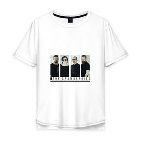 Мужская футболка хлопок Oversize с принтом The Сranberries в Курске, 100% хлопок | свободный крой, круглый ворот, “спинка” длиннее передней части | Тематика изображения на принте: 
