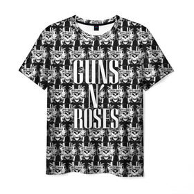 Мужская футболка 3D с принтом Guns n roses в Курске, 100% полиэфир | прямой крой, круглый вырез горловины, длина до линии бедер | Тематика изображения на принте: guns n roses | gunsnroses | ганз н роус | ганзес роус | ганзесроус | ганзнроус | дафф маккаган | диззи рид | мелисса риз | ричард фортус | рок | слэш | франк феррер | эксл роуз