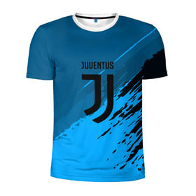 Мужская футболка 3D спортивная с принтом FC Juventus abstract style в Курске, 100% полиэстер с улучшенными характеристиками | приталенный силуэт, круглая горловина, широкие плечи, сужается к линии бедра | football | soccer | ювентус