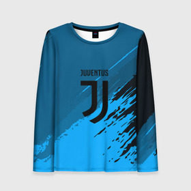 Женский лонгслив 3D с принтом FC Juventus abstract style в Курске, 100% полиэстер | длинные рукава, круглый вырез горловины, полуприлегающий силуэт | football | soccer | ювентус