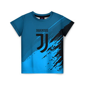 Детская футболка 3D с принтом FC Juventus abstract style в Курске, 100% гипоаллергенный полиэфир | прямой крой, круглый вырез горловины, длина до линии бедер, чуть спущенное плечо, ткань немного тянется | Тематика изображения на принте: football | soccer | ювентус