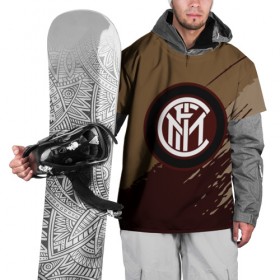 Накидка на куртку 3D с принтом FC Inter abstract style в Курске, 100% полиэстер |  | 