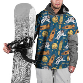 Накидка на куртку 3D с принтом Лунатик в Курске, 100% полиэстер |  | Тематика изображения на принте: 