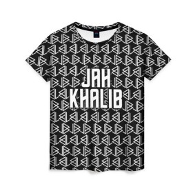 Женская футболка 3D с принтом Jah Khalib в Курске, 100% полиэфир ( синтетическое хлопкоподобное полотно) | прямой крой, круглый вырез горловины, длина до линии бедер | jah khalib | jahkhalib | snd | znnkn | бахтияр мамедов | битмейкер | джа калиб | джакалиб | джах халиб | если че | жах халиб | певец | продюсер | реп | репер | рэп | рэпер | хип хоп | хипхоп | я баха