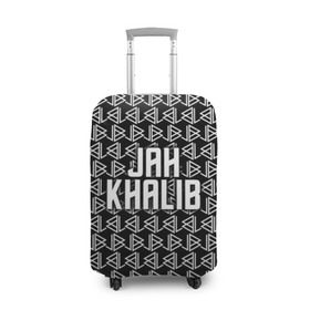 Чехол для чемодана 3D с принтом Jah Khalib в Курске, 86% полиэфир, 14% спандекс | двустороннее нанесение принта, прорези для ручек и колес | jah khalib | jahkhalib | snd | znnkn | бахтияр мамедов | битмейкер | джа калиб | джакалиб | джах халиб | если че | жах халиб | певец | продюсер | реп | репер | рэп | рэпер | хип хоп | хипхоп | я баха