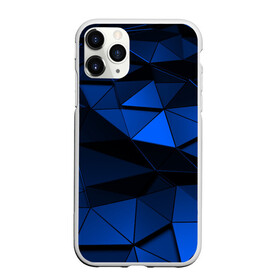 Чехол для iPhone 11 Pro Max матовый с принтом Blue abstraction collection в Курске, Силикон |  | abstraction | geometry | polygon | абстракция | геометрия | грань | краски | кубик | кубики | линии | мозаика | полигон | разноцветные | ребро | текстура | тени | узор