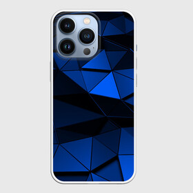 Чехол для iPhone 13 Pro с принтом Blue abstraction collection в Курске,  |  | Тематика изображения на принте: abstraction | geometry | polygon | абстракция | геометрия | грань | краски | кубик | кубики | линии | мозаика | полигон | разноцветные | ребро | текстура | тени | узор