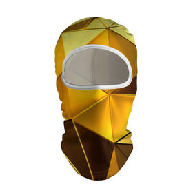 Балаклава 3D с принтом Gold texture в Курске, 100% полиэстер, ткань с особыми свойствами — Activecool | плотность 150–180 г/м2; хорошо тянется, но при этом сохраняет форму. Закрывает шею, вокруг отверстия для глаз кайма. Единый размер | 