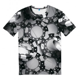 Мужская футболка 3D с принтом Poker в Курске, 100% полиэфир | прямой крой, круглый вырез горловины, длина до линии бедер | игра | казино | каре | карты | роял | сет | стрит | туз | удача | флеш | фул | хаус